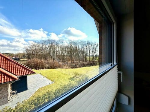 Blick aus dem Badezimmer